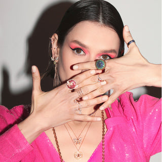 QUEEN BEE BON BON GOLD DIAMOND RING