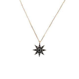 VENUS STAR BLACK DIAMOND NECKLACE Bee Goddess