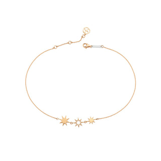 VENUS STAR DIAMOND ANKLET Bee Goddess