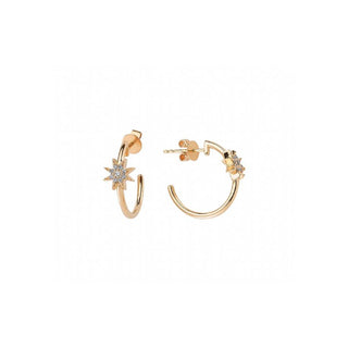 VENUS STAR GOLD DIAMOND EARRING Bee Goddess