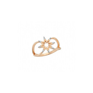 VENUS STAR GOLD DIAMOND PINKY RING Bee Goddess