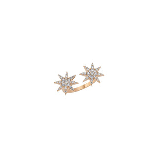 VENUS STAR GOLD DIAMOND RING Bee Goddess