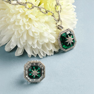 VENUS STAR 18K GOLD DIAMOND PENDANT