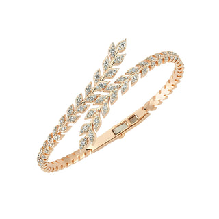 WHEAT GOLD DIAMOND BRACELET Bee Goddess