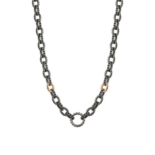 GOLD & SILVER LINK CHAIN NECKLACE