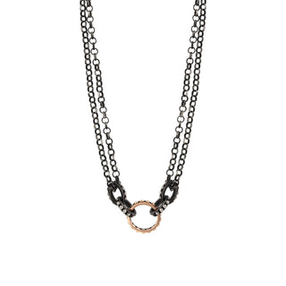 CHAIN GOLD & SILVER NECKLACE