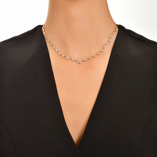 APPLE SEED TARA 18K GOLD DIAMOND CHOKER
