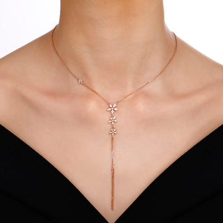 APPLE SEED TARA GOLD DIAMOND HAND CHAIN