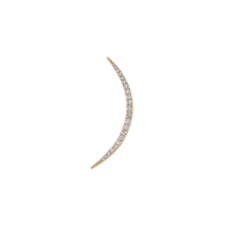 CRESCENT GOLD DIAMOND SINGLE EARRING