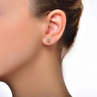 EROS ARROW GOLD DIAMOND XSMALL SINGLE EARRING