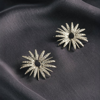 HERA 18K GOLD DIAMOND STATEMENT EARRINGS