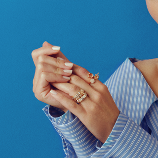 HONEYCOMB 18K GOLD DIAMOND RING