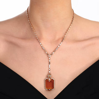HONEYCOMB CYBELE 18K GOLD DIAMOND CITRINE PENDANT