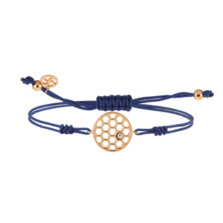 HONEYCOMB GOLD CORD BRACELET