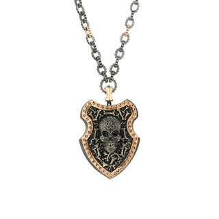 KALI BLACK DIAMOND GOLD & SILVER PENDANT