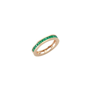 MONDRIAN RAINBOW GOLD EMERALD RING