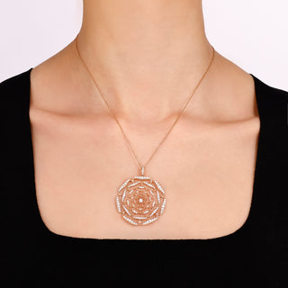 ROSA MUNDI GOLD DIAMOND STATEMENT NECKLACE