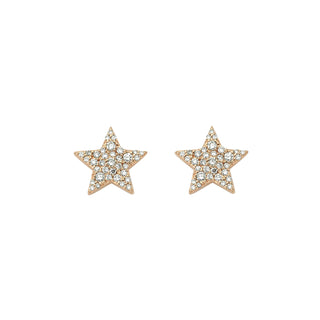 SIRIUS STAR GOLD DIAMOND SMALL EARRINGS