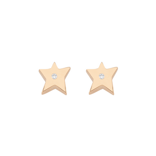 SIRIUS STAR GOLD DIAMOND SMALL EARRINGS