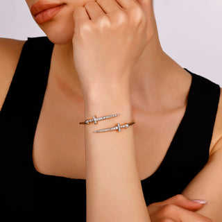 SWORD 18K GOLD DIAMOND BRACELET
