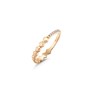 HONEYCOMB GOLD DIAMOND RING